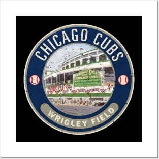 Chicago Cubs Patch by Buck Tee Posters and Art
